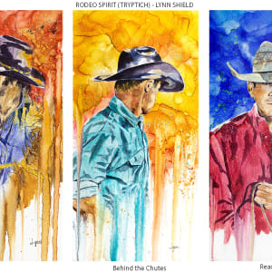 Dallied Up - Spirit of the West/Rodeo Spirit by Lynn Shield  Image: Set of 3 "Rodeo Spirit" paintings in my "Spirit of the West" collection.