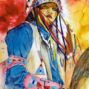 Native Spirit (set of 3) by Lynn Shield  Image: "Native Spirit"; The Proud.  Original sold, PRINTS AVAILABLE (individual or set of three) 