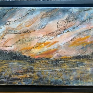 Sunset on the Water by Laura Drew Art