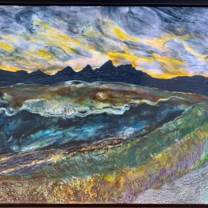 Tetons Afar framed by Laura Drew Art