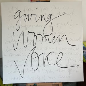 Giving Women Voice by Erika Person  Image: Giving Women Voice - base layer, including Vox Femina's motto and mission