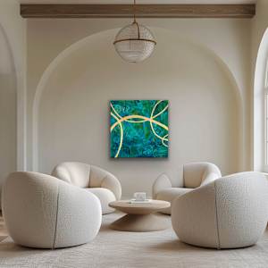 We Are All Connected by Erika Person  Image: Staging by @artroomsapp