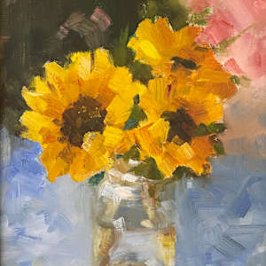 Sunflowers and Romance by Olga Hegner