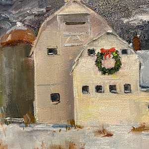 Barn In December by Olga Hegner, Image 1.