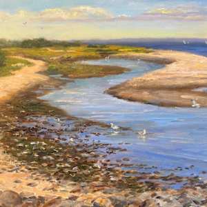 Low Tide at Kings Point Bluff by Denise Franzino