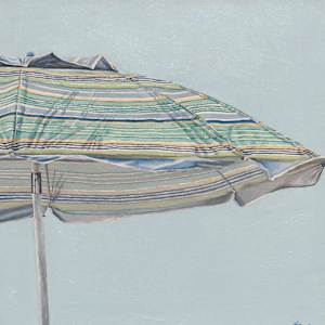 Aqua Umbrella #3, August 14th by Jacqueline DuBarry