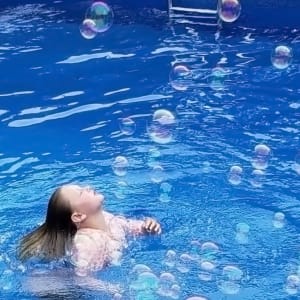 Bubbles Girl by Dave Johns