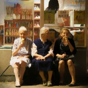 Ice Cream Social by Jacques Everett Le Blanc