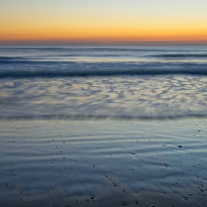 Sunrise Beach Blue Orange by Ron Garofalo