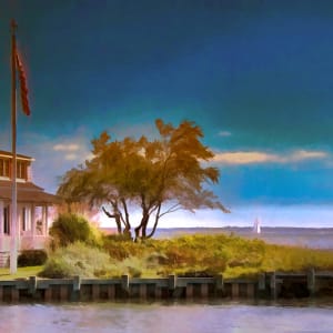 Sailboats by Jacques Everett Le Blanc