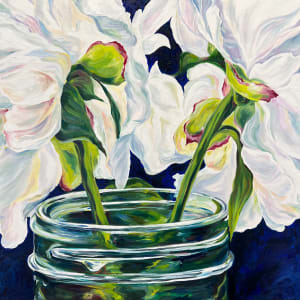 Peony Stems by Eileen Baumeister McIntyre