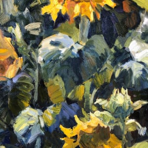 Sunflowers at afternoon by Natalia Nosyk 