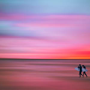 Surfing at Dusk by Andy Small