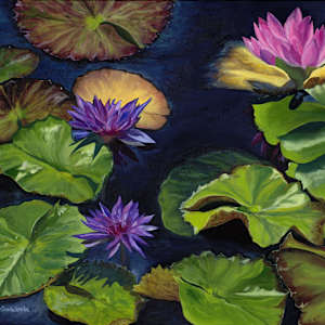 The Blue Pond by Hillary Serota Needle