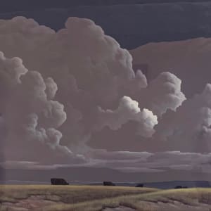 Grey Sky and Cattle by Phil Epp