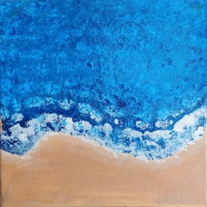 'Beach Drone View' painting by Wilmington Art Gallery