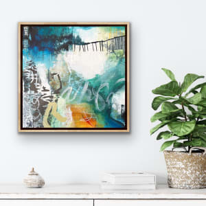 This is The Way Out by Jackie Schomburg  Image: Framed with black frame (different than pictured)