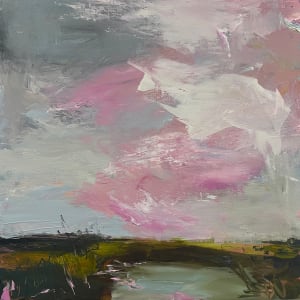 Abstract Landscape in Pink II #3025 by Kelly Dillard