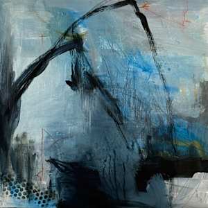 Blue Abstract III by Kelly Dillard, Image 4.