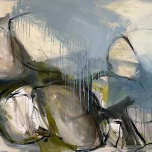 Water Rolls on Sitting Stone by Kelly Dillard