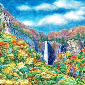 Hickory Nut Falls by Pat Konicki