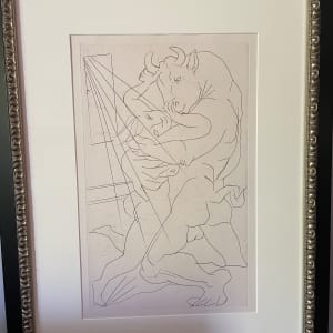 Minotaure Embrassant une Femme / Minotaur Embracing a Female by Pablo Picasso