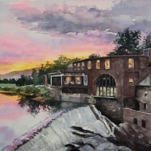 Quechee Bridge Sunset by Rick Osann Art