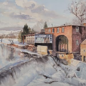 Quechee Bridge Winter by Rick Osann Art
