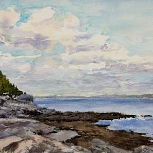 Big Sky over Schoodic by Rick Osann Art