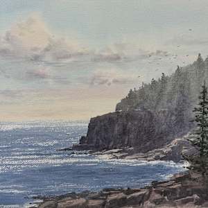 Hazy Cliffs by Rick Osann Art, Image 1.