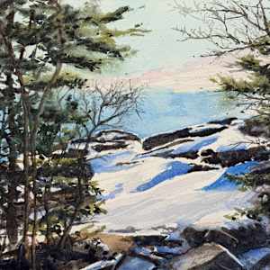 Winter Cliffs by Rick Osann Art, Image 1.