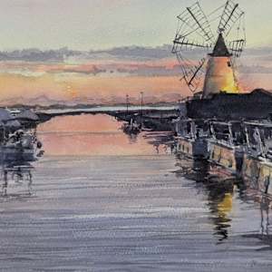 Marsala Salt Flats by Rick Osann Art