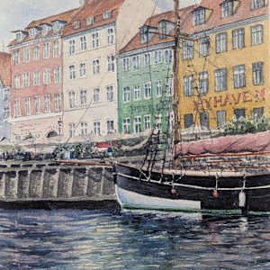 Nyhaven Harbor Copenhagen by Rick Osann Art