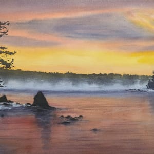 Sea Smoke Sunrise by Rick Osann Art