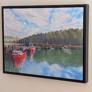 Ready for Tomorrow by Rick Osann Art  Image: 18x24 watercolor on paper, sealed and surface mounted in a black float frame