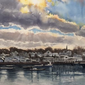Winter Sky, Camden Harbor by Rick Osann Art