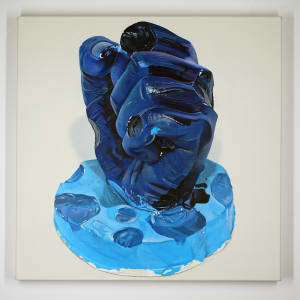 Spotted Blue Pow: A Painting of a Sculpture by USN Student, Fair, '27 by Melodie Provenzano 