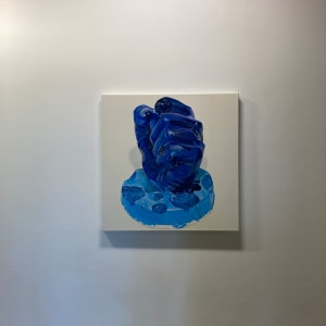 Spotted Blue Pow: A Painting of a Sculpture by USN Student, Fair, '27 by Melodie Provenzano 