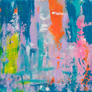 Blue/Orange Abstract by Jamaal Malik Moore