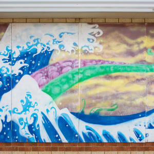 The Japanese Wave by Youth Services & artist Ian Strange