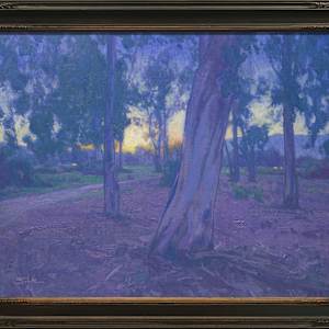 "Eucalyptus Twilight" by Dan Schultz  Image: Frame dimensions: 19.5" x 23.5"