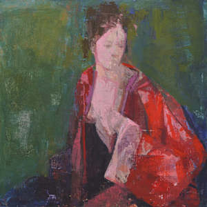 SH in Red Robe by Amy Scherer, Image 1.