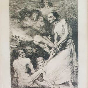 Sopla (Serie Los Caprichos) by Francisco de Goya