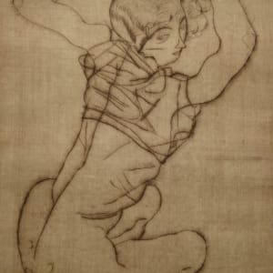 Squatting Woman by Egon Schiele