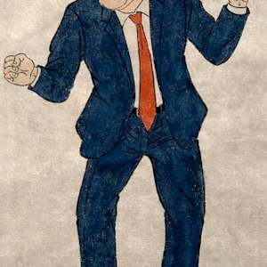 踊独大統領 by Shisamu Iwase 