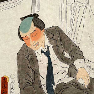 百眠百芺 Sleeping salaryman # 23 by Shisamu Iwase 