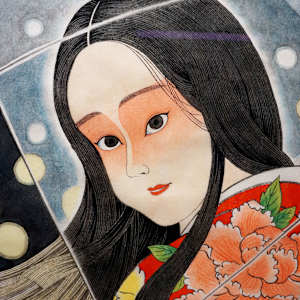 ビニール傘小町 Vinyl Umbrella Komachi by Shisamu Iwase 