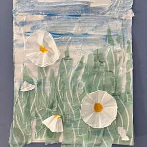 Imagining Painting the Matilija Poppies by Lois Keller