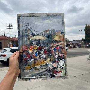 Holding the Line at Radford by Lois Keller  Image: Plein Air painting