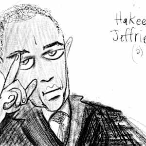 Digital Drawings of the Impeachment Trial of Donald Trump by Lois Keller 